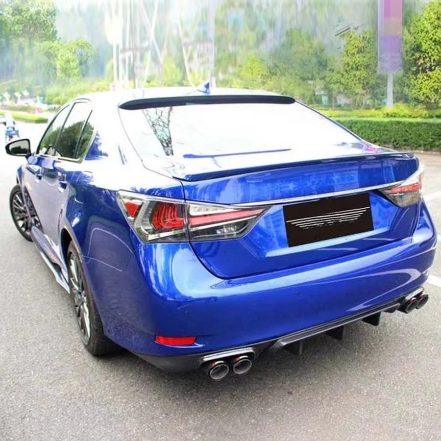 New Carbon Fiber Bumper Body Kits with Exhaust for GS450h/350/250/300h/200t F SPORT Front Lip Side Skirt Rear Diffuser